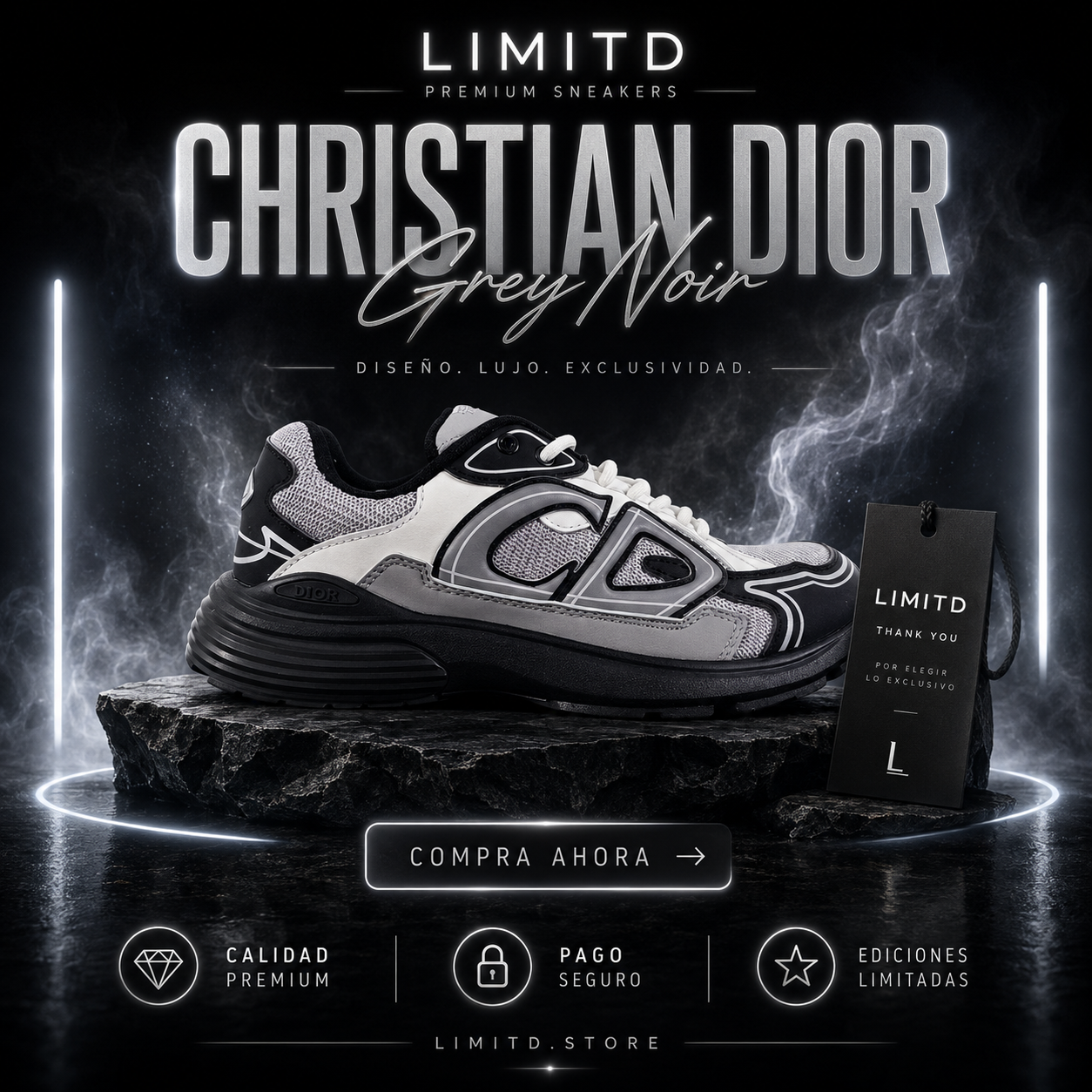 Christian Dior Grey Noir – Black & Grey Edition