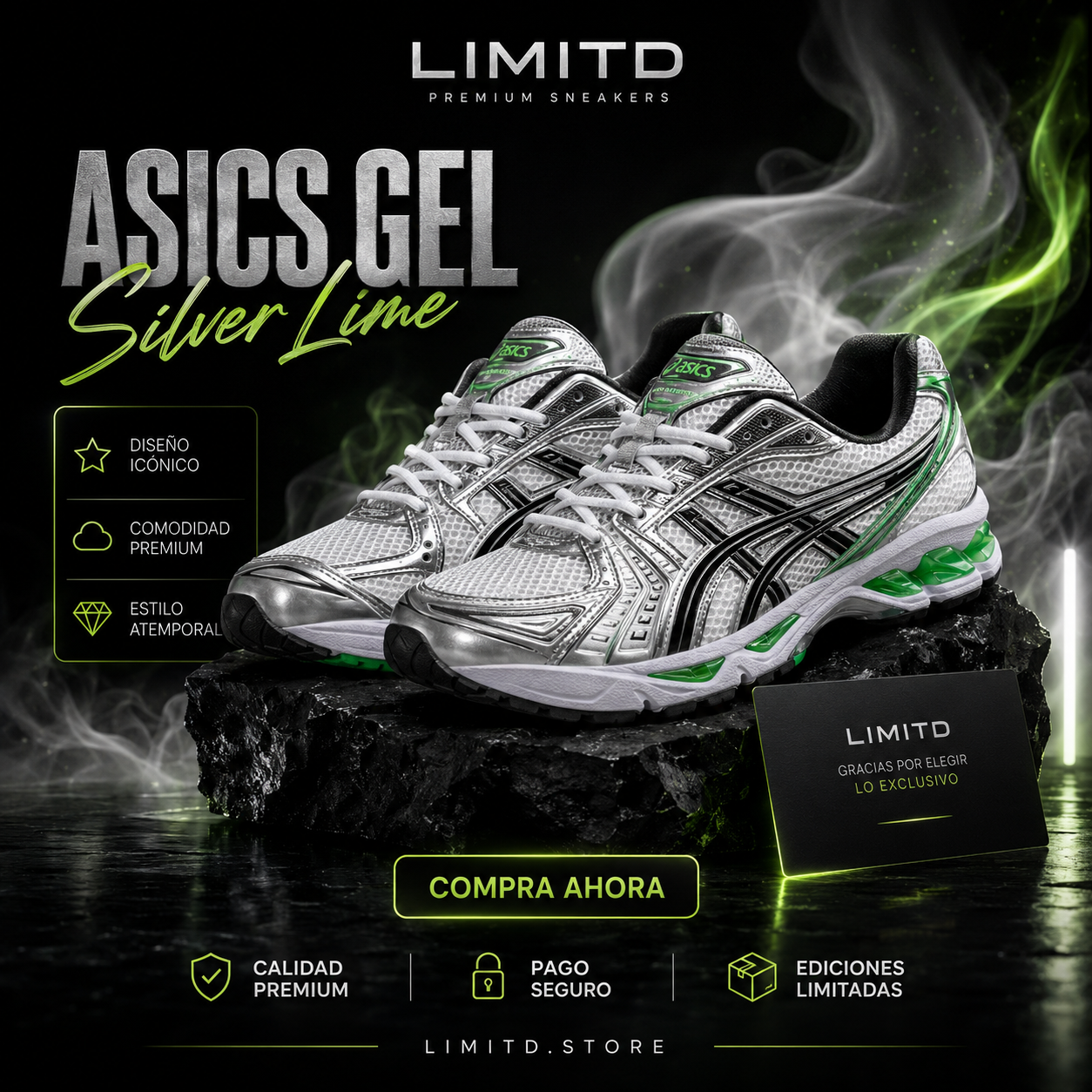 ASICS GEL Silver Lime